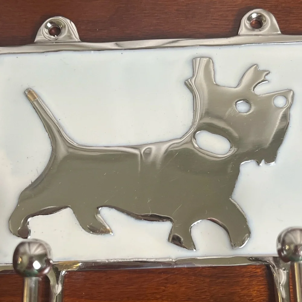 Scottie/Scottish Terrier Dog Wall Double Hooks